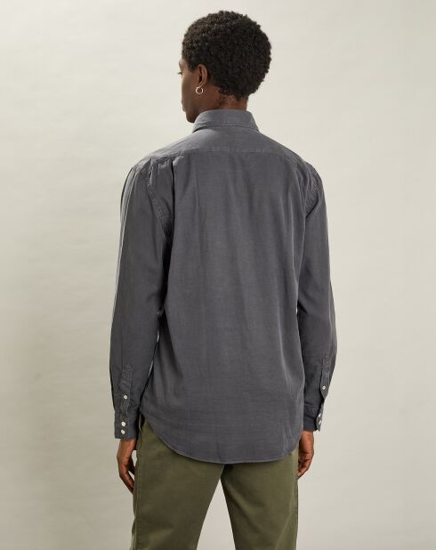 Chemise regular Paul Pat charbon de bois
