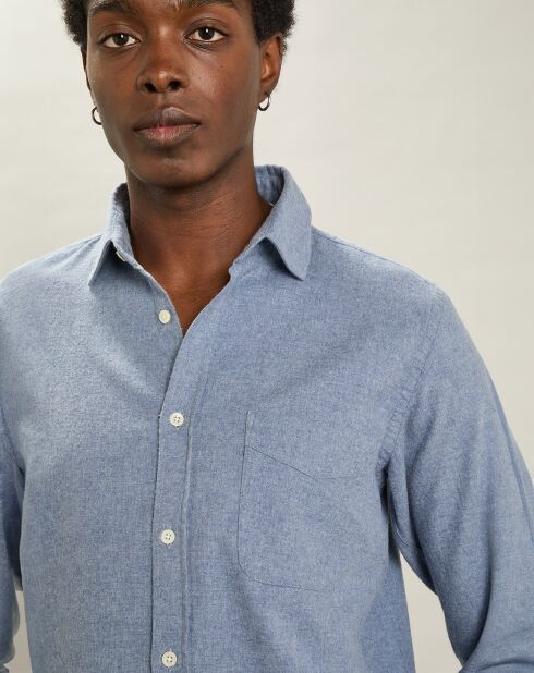 Chemise en Flanelle Tempête denim