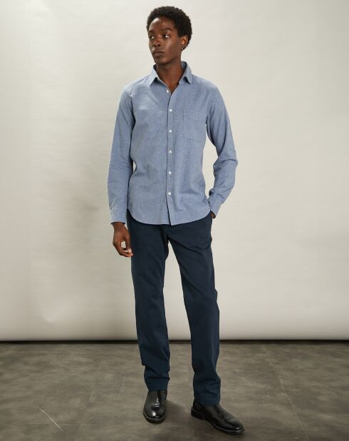 Chemise en Flanelle Tempête denim