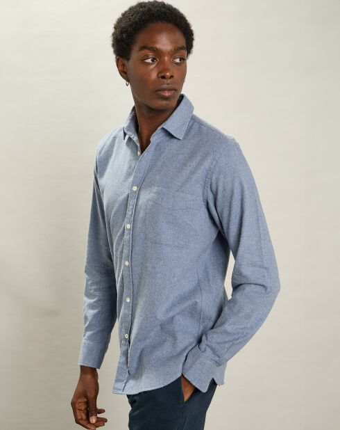 Chemise en Flanelle Tempête denim