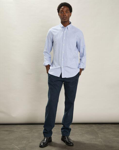 Chemise regular Pitt bleue
