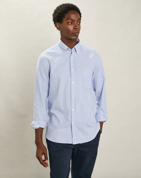 Chemise regular Pitt bleue