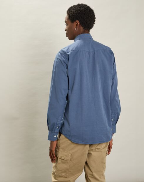 Chemise Tempête Pat cobalt