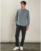 Chemise regular en Velours Milleraies Pitt Pat olive