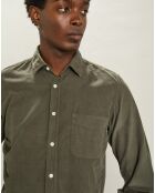 Chemise en Velours Milleraies Tempête Pat militaire
