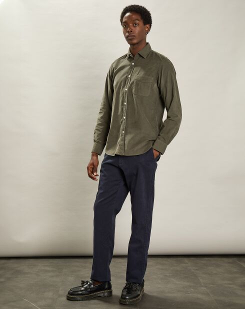 Chemise en Velours Milleraies Tempête Pat militaire
