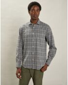 Chemise en Flanelle regular Paul grise