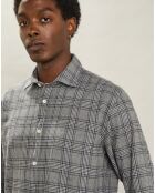 Chemise en Flanelle regular Paul grise