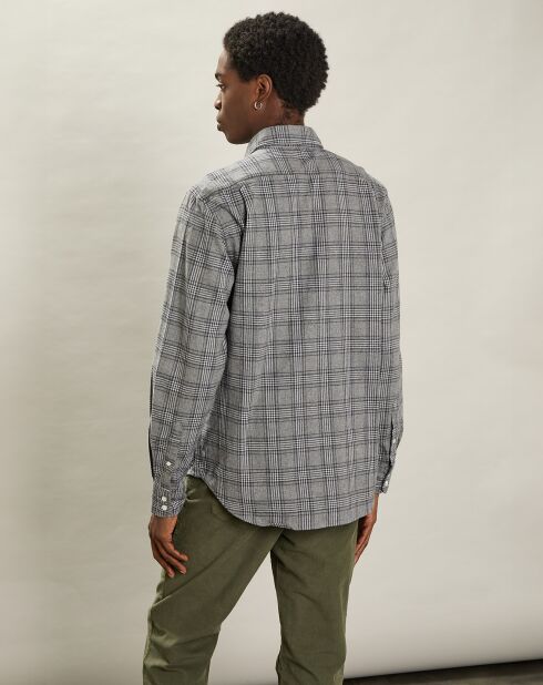 Chemise en Flanelle regular Paul grise