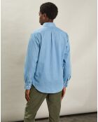 Chemise regular Pitt indigo clair