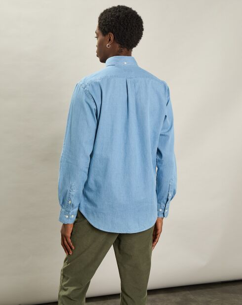 Chemise regular Pitt indigo clair