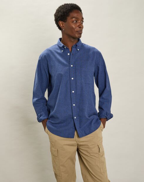 Chemise en Flanelle regular Pitt indigo