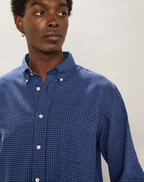 Chemise en Flanelle regular Pitt indigo