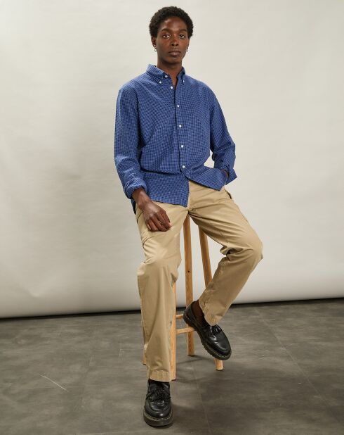 Chemise en Flanelle regular Pitt indigo