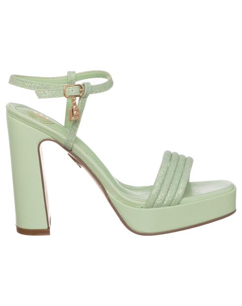 Sandales Anna menthe - Talon 10 cm