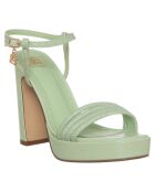 Sandales Anna menthe - Talon 10 cm