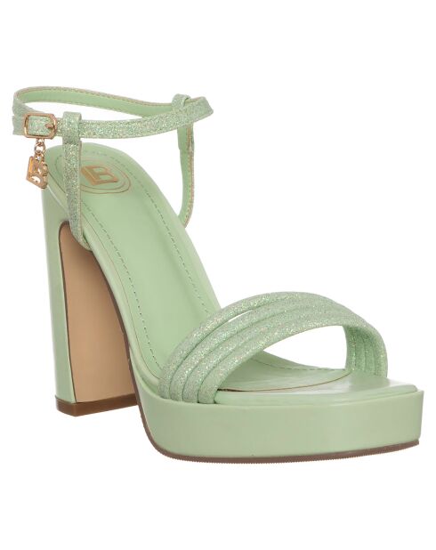 Sandales Anna menthe - Talon 10 cm