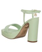 Sandales Anna menthe - Talon 10 cm