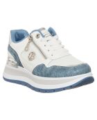 Baskets Eva bleu/blanc