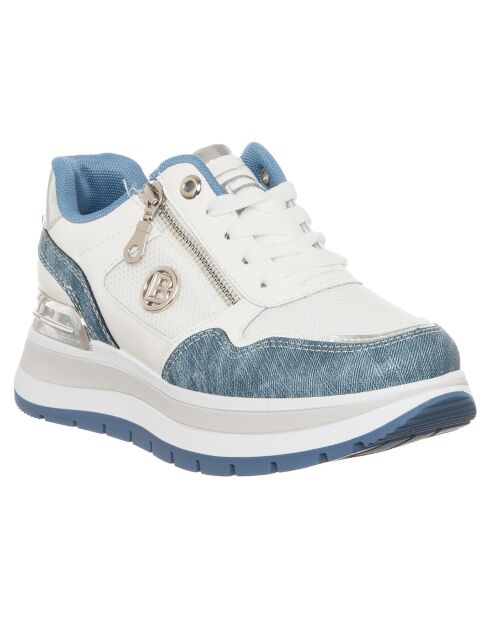 Baskets Eva bleu/blanc