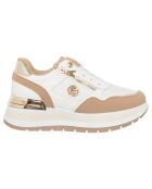 Baskets Eva sable/blanc