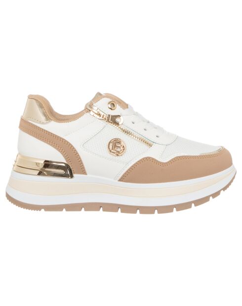 Baskets Eva sable/blanc