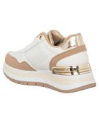 Baskets Eva sable/blanc