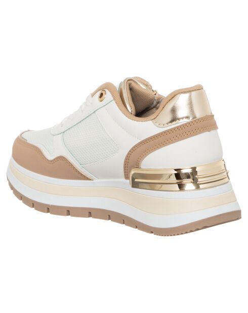 Baskets Eva sable/blanc