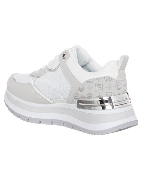 Baskets Rose gris clair/blanc