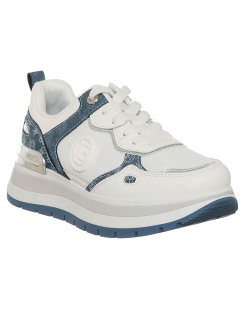 Baskets Rose blanc/bleu