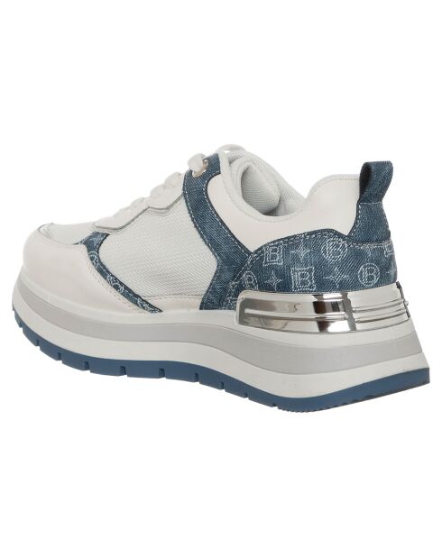 Baskets Rose blanc/bleu