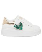 Baskets Margot blanc/vert