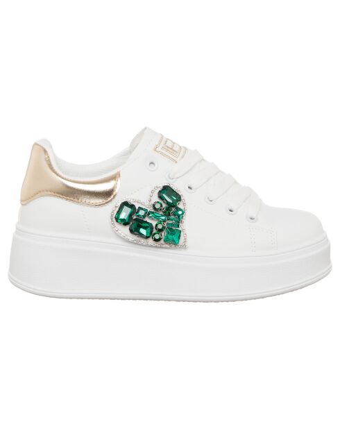 Baskets Margot blanc/vert