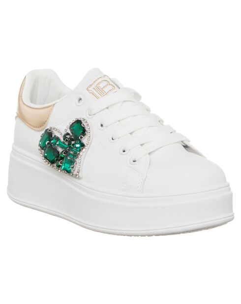Baskets Margot blanc/vert