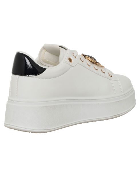 Baskets Ambre blanc/noir