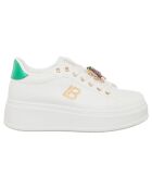 Baskets Ambre blanc/vert