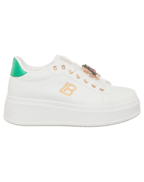 Baskets Ambre blanc/vert