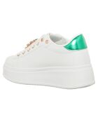 Baskets Ambre blanc/vert