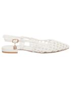 Slingbacks Céleste blanches