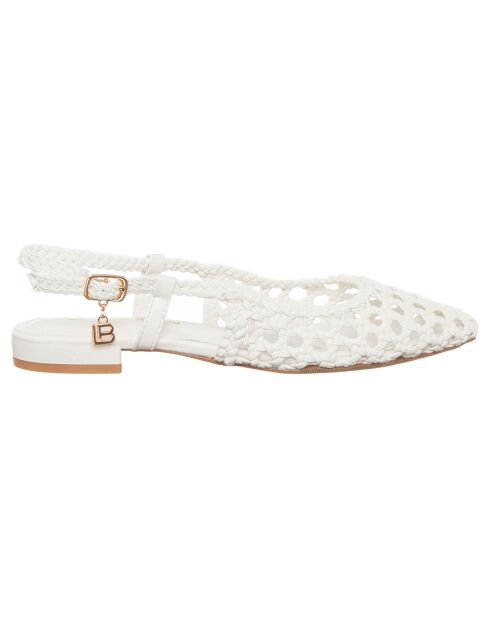 Slingbacks Céleste blanches