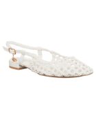 Slingbacks Céleste blanches