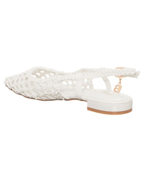 Slingbacks Céleste blanches