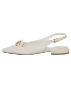Slingbacks Eléa blanches