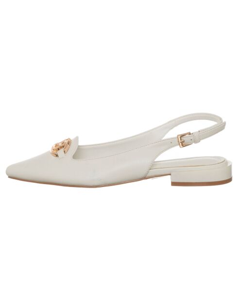 Slingbacks Eléa blanches