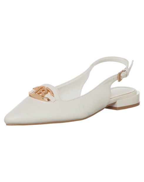 Slingbacks Eléa blanches