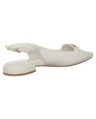 Slingbacks Eléa blanches