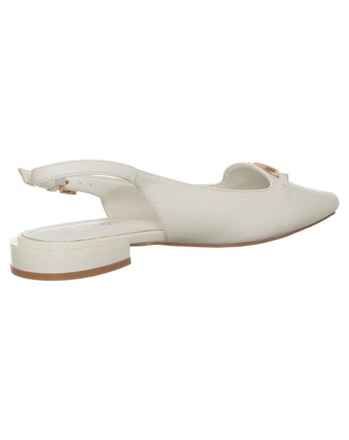 Slingbacks Eléa blanches