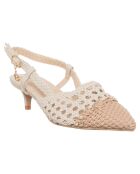 Slingbacks Elina beige/marfil