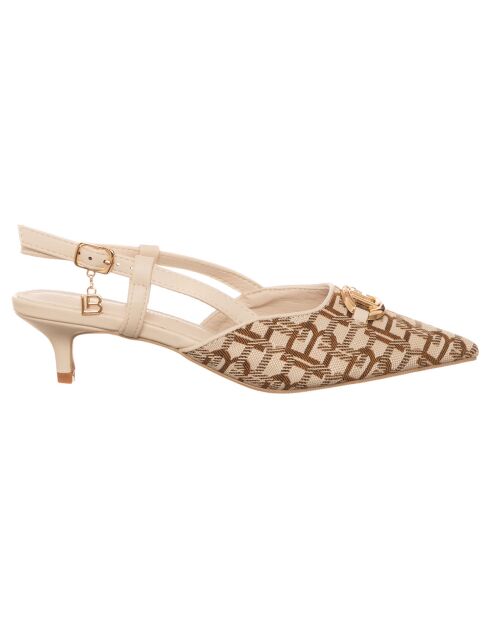 Slingbacks Tessa crème