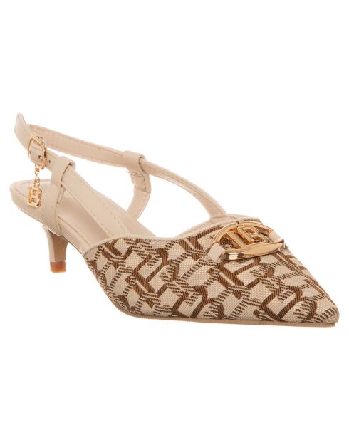 Slingbacks Tessa crème